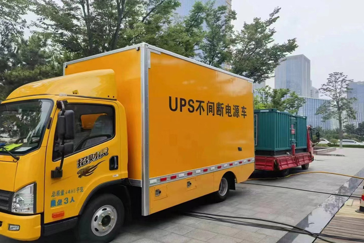 磐石发电机租赁施工现场
