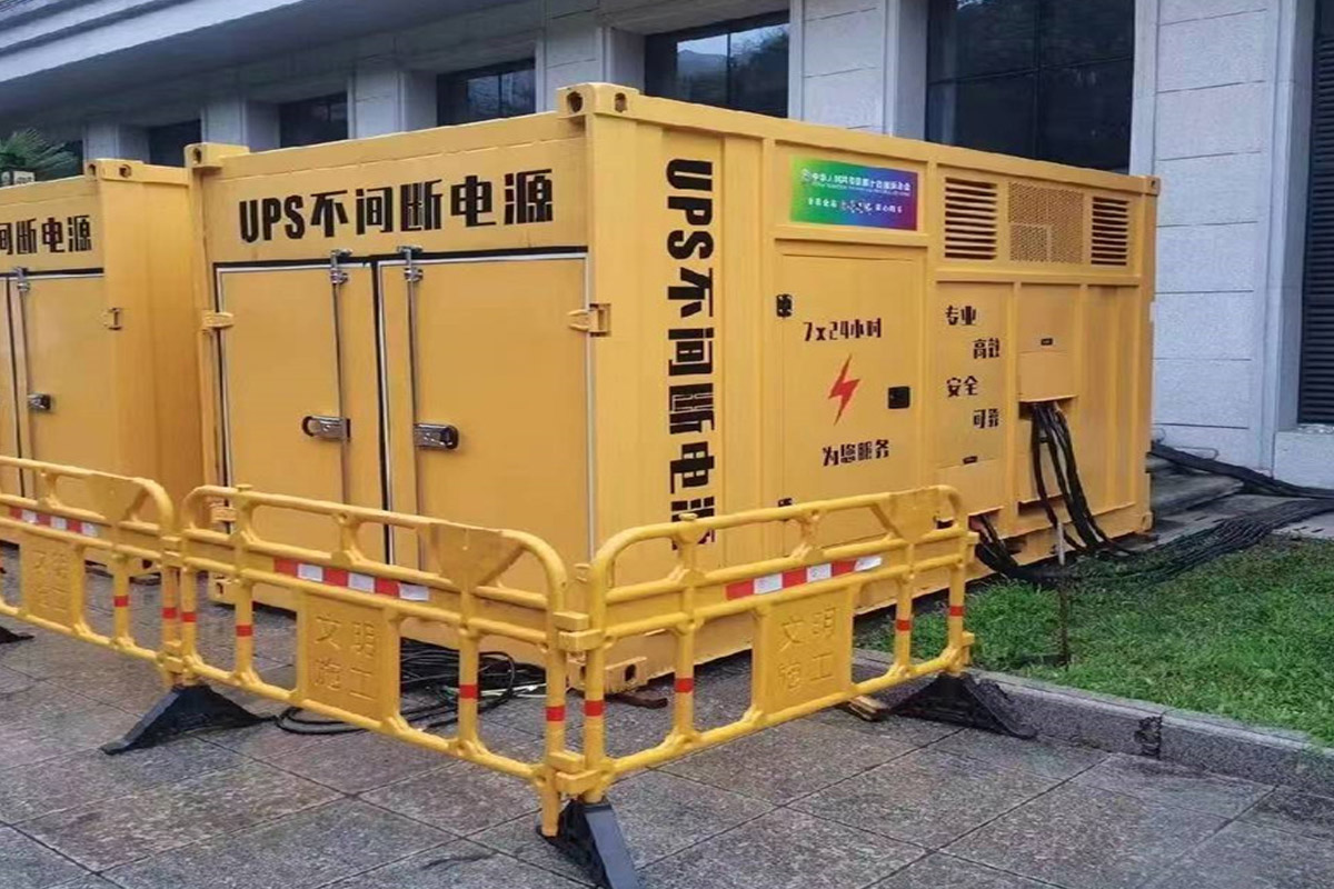 磐石发电机租赁施工现场
