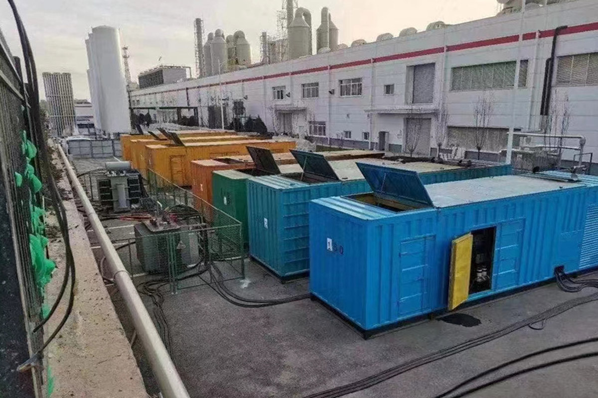 磐石发电机租赁施工现场